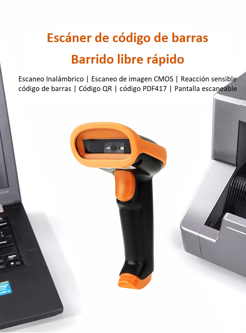Imagen descriptiva del producto Lector de Código de Barras, QR, PDF417 inalámbrico 1D/2D NETUM S8