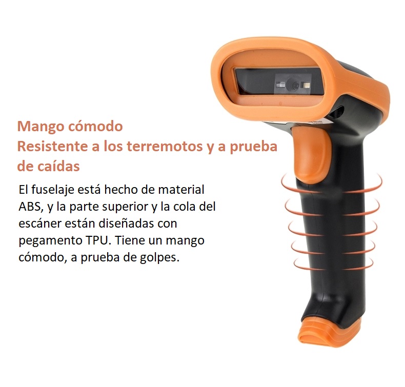 Imagen descriptiva del producto Lector de Código de Barras, QR, PDF417 inalámbrico 1D/2D NETUM S8