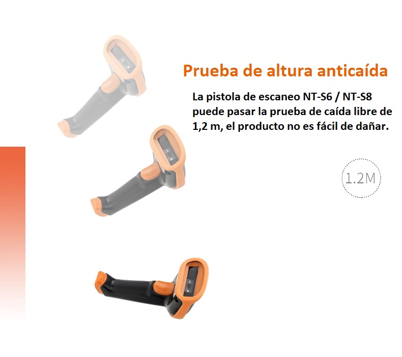Imagen descriptiva del producto Lector de Código de Barras, QR, PDF417 inalámbrico 1D/2D NETUM S8
