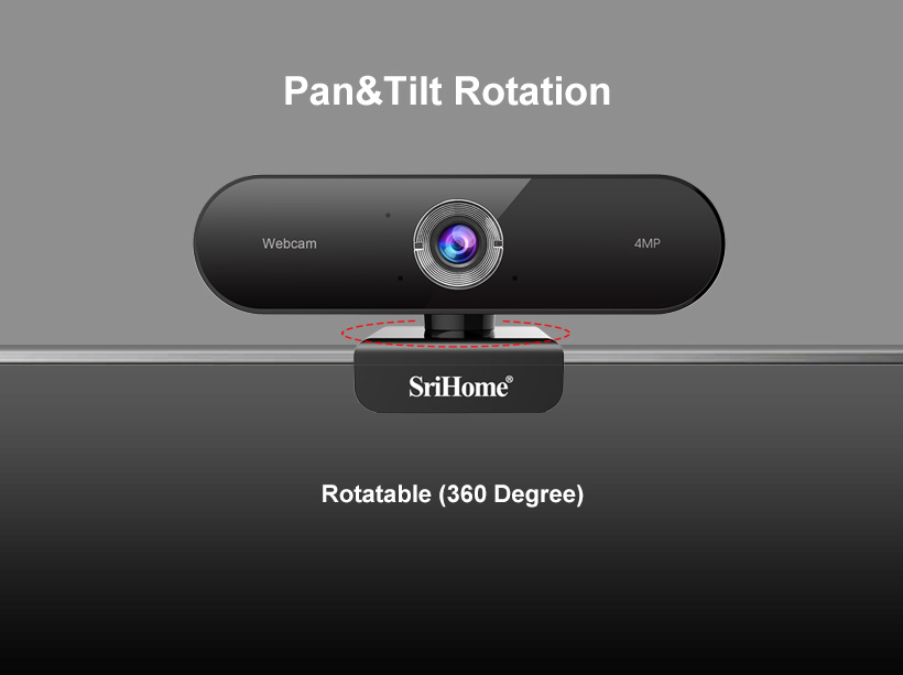 Imagen descriptiva del producto Cámara Web 4MP 1440p con micrófono SriHome SH002