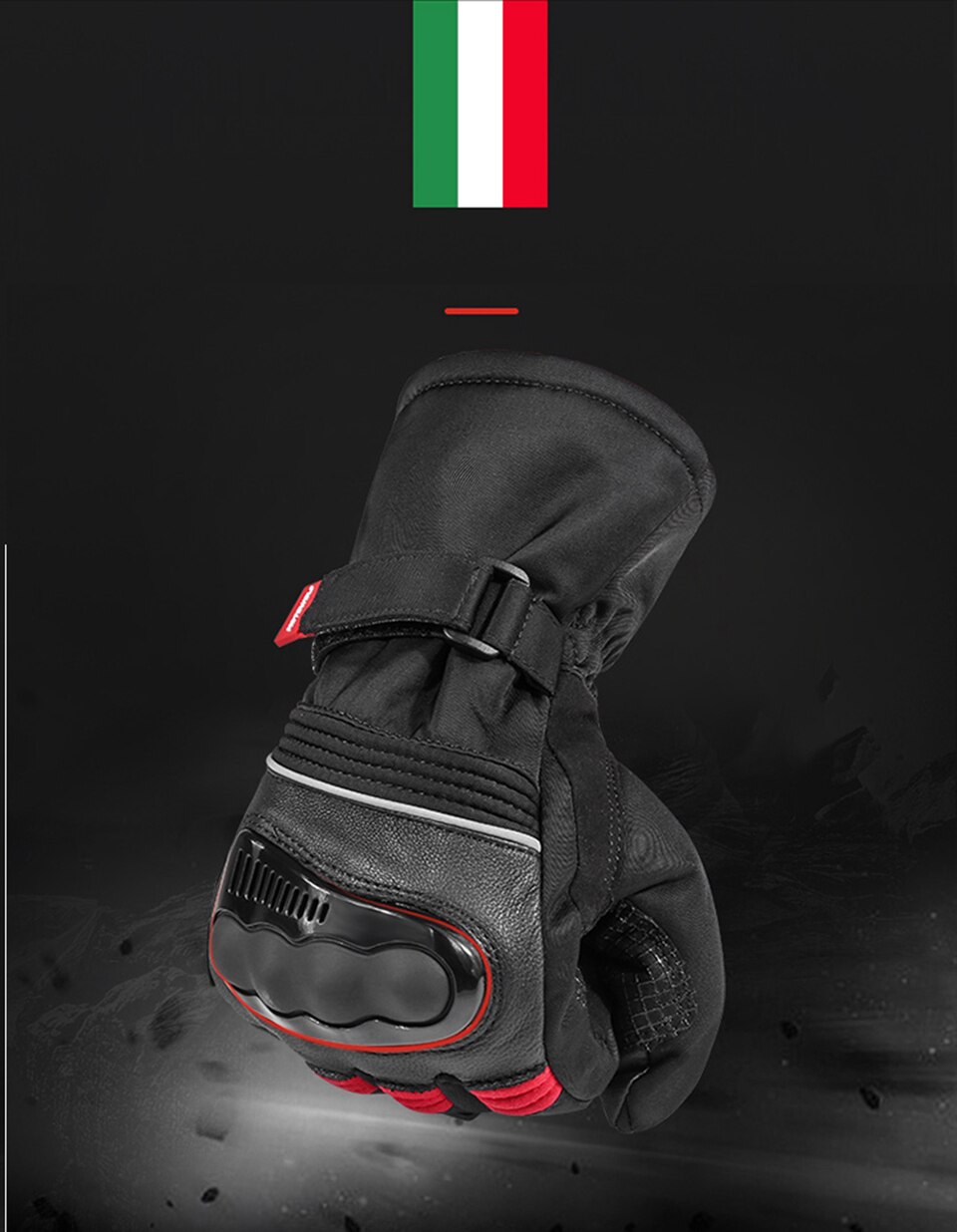 Imagen descriptiva del producto Guantes para motociclismo de Invierno Motowolf MDL0318
