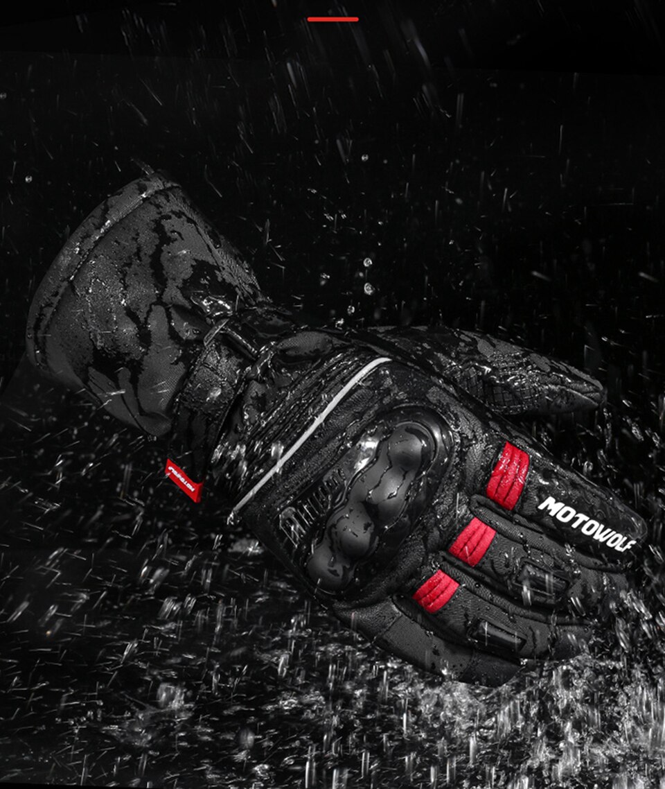 Imagen descriptiva del producto Guantes para motociclismo de Invierno Motowolf MDL0318