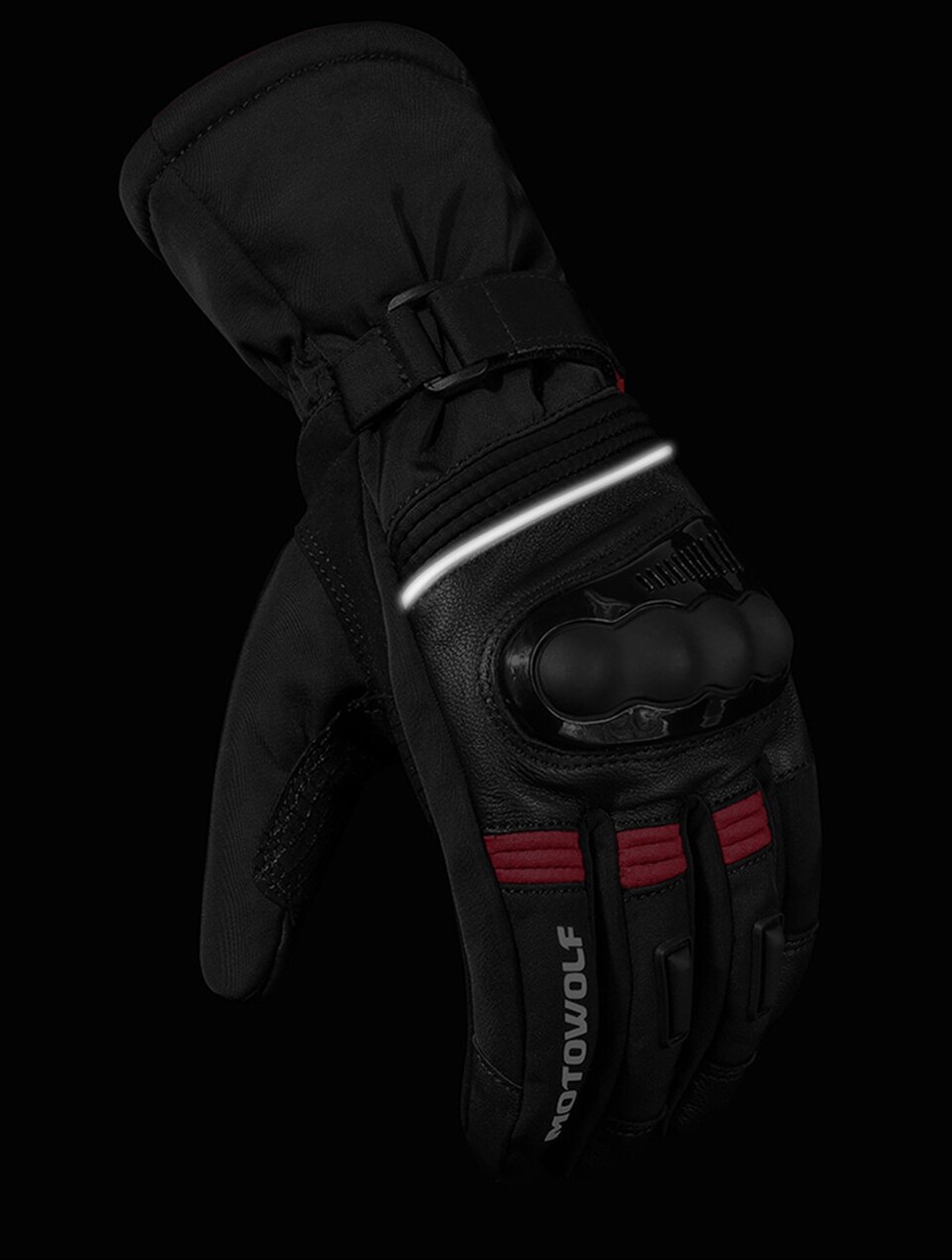 Imagen descriptiva del producto Guantes para motociclismo de Invierno Motowolf MDL0318