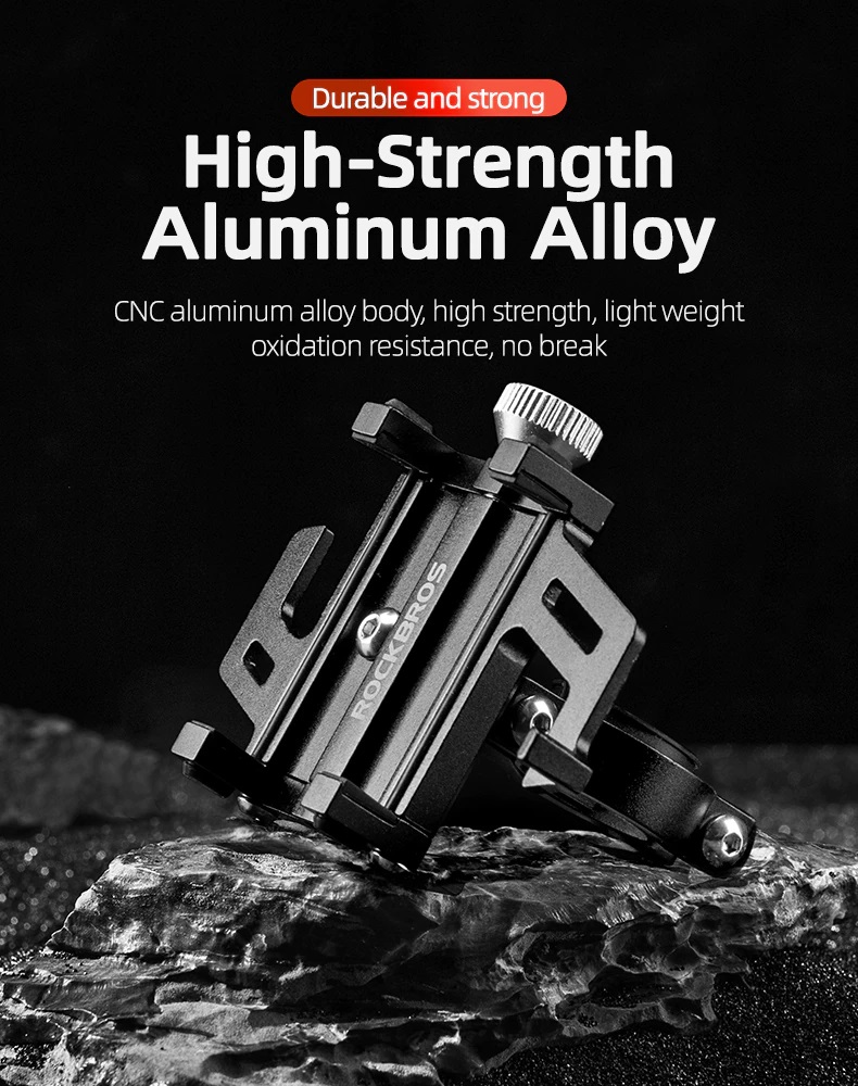 Imagen descriptiva del producto Soporte de Aluminio para celular para bicicleta y moto ROCKBROS 699