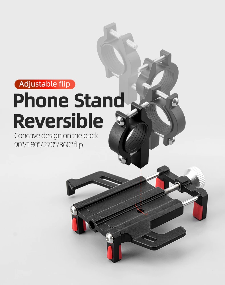 Imagen descriptiva del producto Soporte de Aluminio para celular para bicicleta y moto ROCKBROS 699