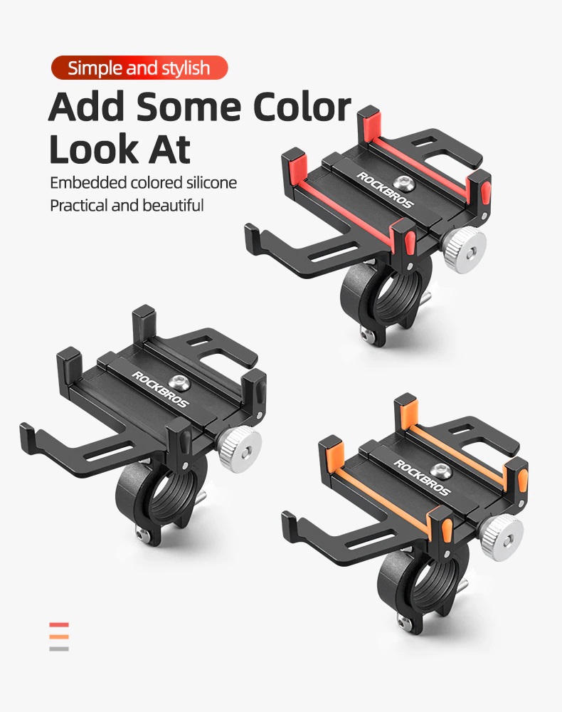 Imagen descriptiva del producto Soporte de Aluminio para celular para bicicleta y moto ROCKBROS 699
