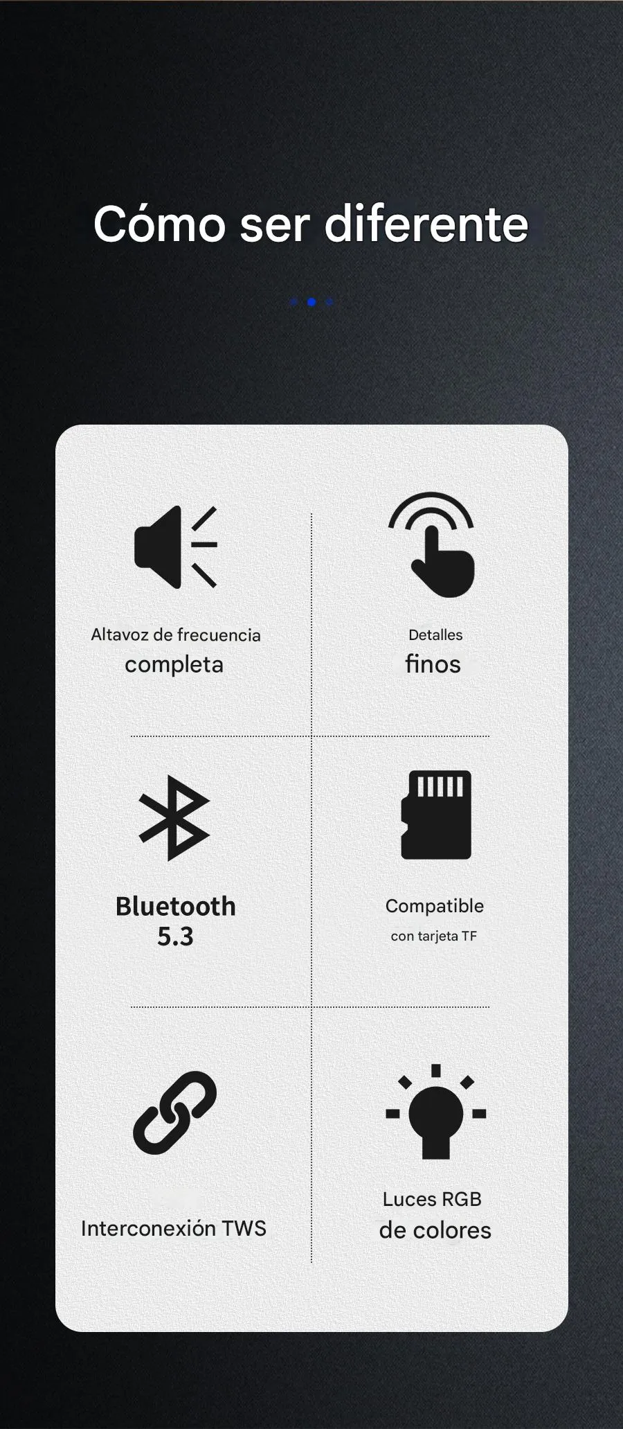 Imagen descriptiva del producto Parlante Altavoz Bluetooth 5.3 Inalámbrico 20W 3600 mAh Potente IPX6 SODLK TX11