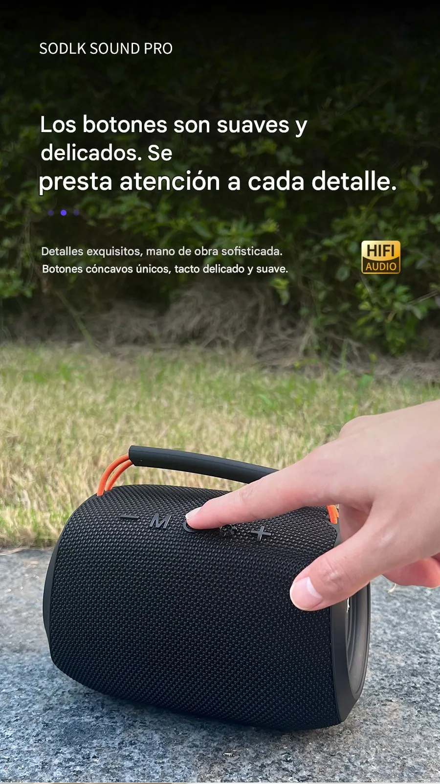 Imagen descriptiva del producto Parlante Altavoz Bluetooth 5.3 Inalámbrico 20W 3600 mAh Potente IPX6 SODLK TX11