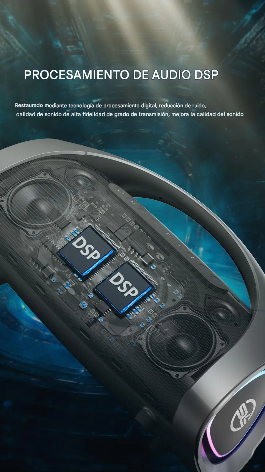Imagen descriptiva del producto Parlante Altavoz Bluetooth 5.3 Karaoke 2 Mic 320W 30000mAh IPX6 TWS SODLK S1617