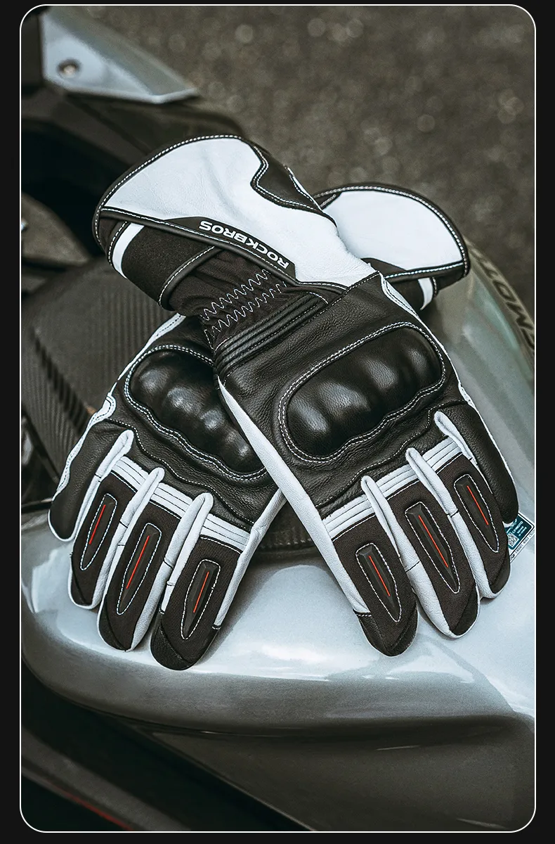 Imagen descriptiva del producto Guantes Para Motociclismo Invierno Dedo Touchscreen Impermeable Rockbros 0354