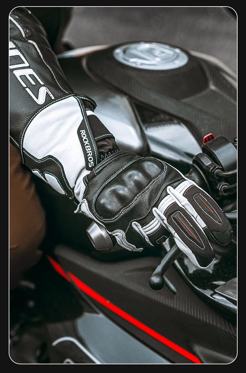 Imagen descriptiva del producto Guantes Para Motociclismo Invierno Dedo Touchscreen Impermeable Rockbros 0354