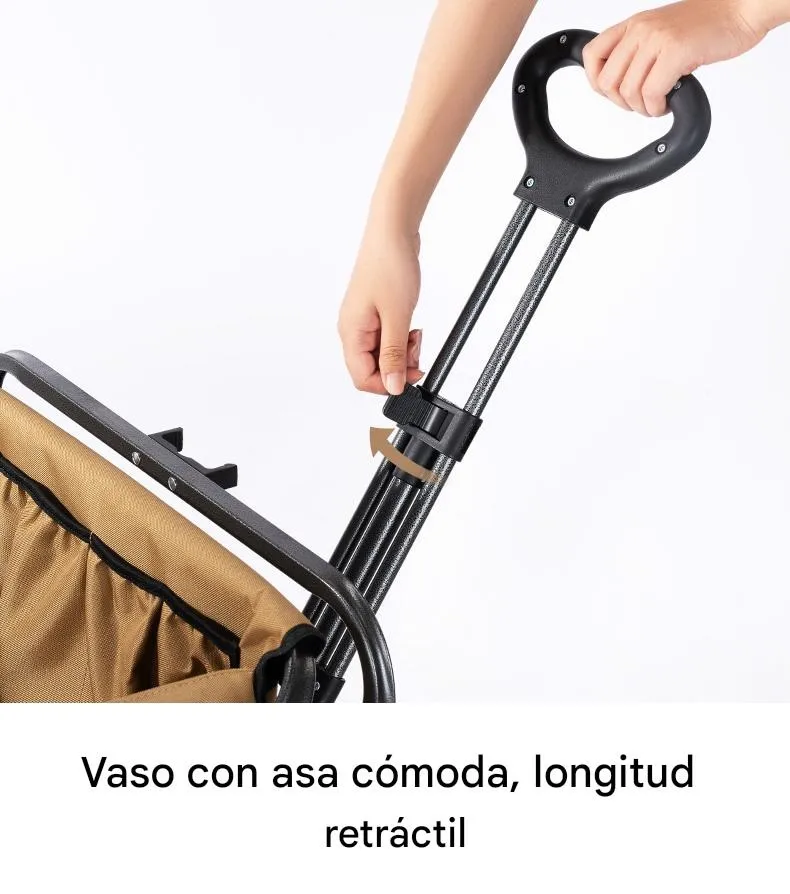 Imagen descriptiva del producto Carro Plegable de Camping Qunature 150–180L 4 Ruedas Todoterreno 150kg