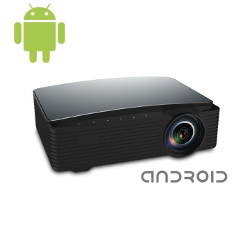 Proyector de TV, control remoto de 2 GB de RAM, 16 GB, ROM, 2.4G, 5G, WiFi,  4K, 1080P, enfoque automático, proyector inteligente para familia (enchufe