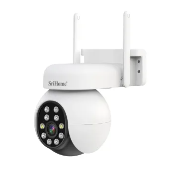Cámara IP PTZ Srihome SH052B 5MP WiFi Exterior IP66 H.265 Visión Nocturna Color