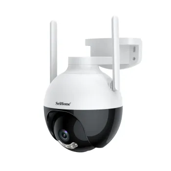 Cámara IP PTZ Srihome SH045 2MP WiFi Exterior 1080P IP66 Visión Nocturna Color