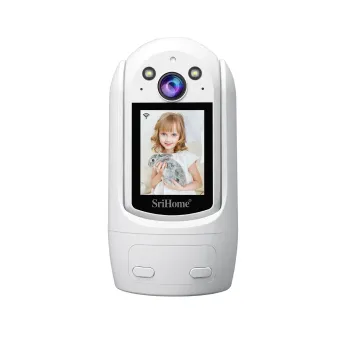 Cámara IP WiFi Srihome SH060 2MP PTZ con Pantalla 2.4