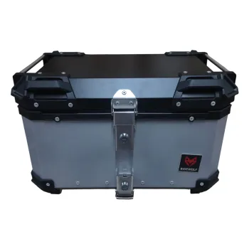 RIDEWOLF 0712-50 Baúl Top Case para motocicleta 50L Plateado