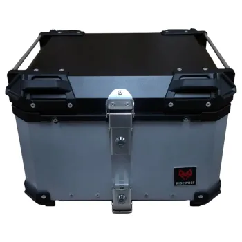 RIDEWOLF 0712-55 Baúl Top Case para motocicleta 55L Plateado