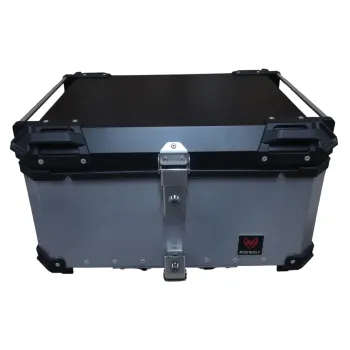 RIDEWOLF 0712-80 Baúl Top Case para motocicleta 80L Plateado