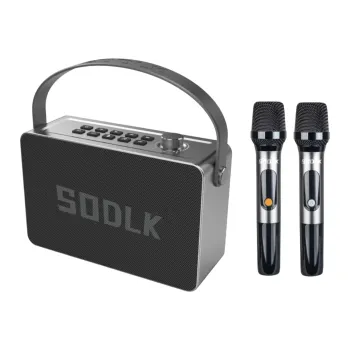 Parlante Altavoz Bluetooth 5.0 Karaoke 2Mic 160W 12000mAh IPX5 TWS SODLK S1126