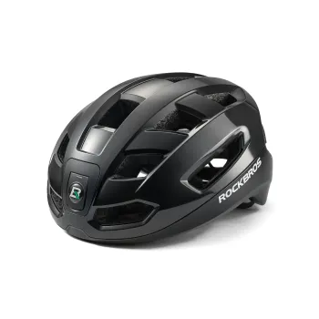 Casco Para Ciclismo Con Faro Frontal Luz trasera Remoto ROCKBROS ZK-031 - Negro