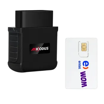 Rastreador GPS 4G MICODUS MV55G 4G OBD2 + Configuración + Sim