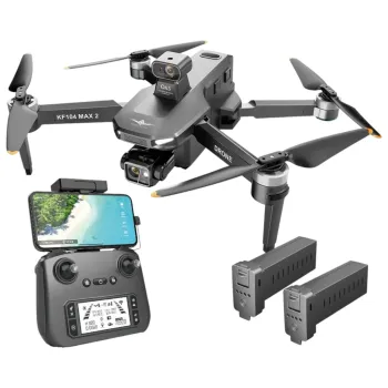 Dron KF104 MAX2 evasión de obstaculos gimbal GPS Wifi 5G 4k 6KM 3900mAh 2 Baterías