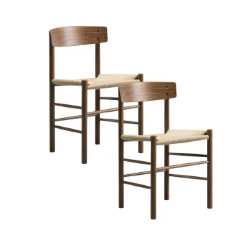 Pack de 2 Sillas para comedor de madera y cuerda Mogensen Shaker LF9-14
