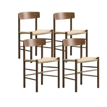 Pack de 4 Sillas para comedor de madera y cuerda Mogensen Shaker LF9-14